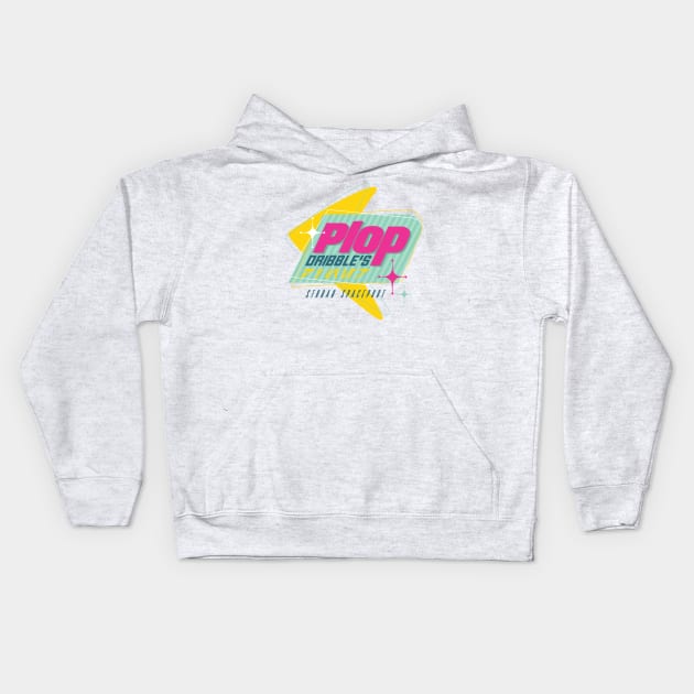 Plop Dribbles Kids Hoodie by MindsparkCreative